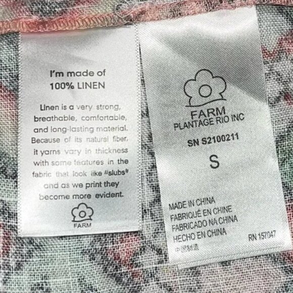 Farm Rio Yawanawa Amulet Multicolor Beaded Tassels Wrap Midi Skirt S (Orig.$210) - Picture 8 of 8